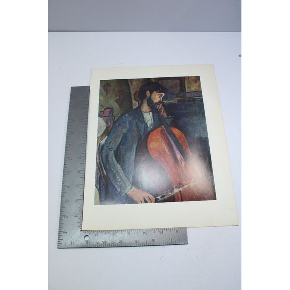 Modigliani Print The Cellist Vintage 88885 - Picture 4 of 5